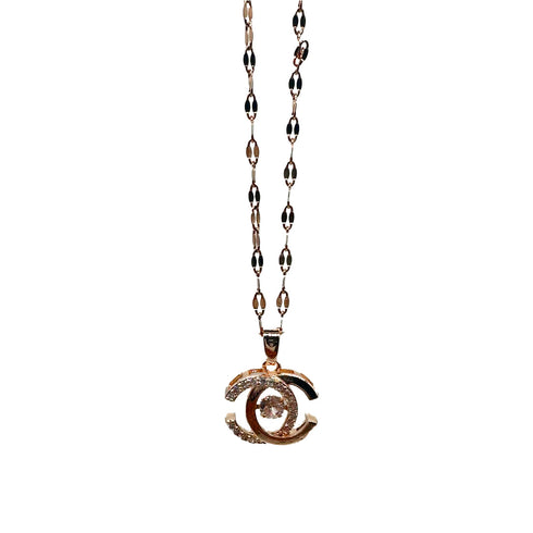Artificial Classic CC logo Necklace - D53 - 2